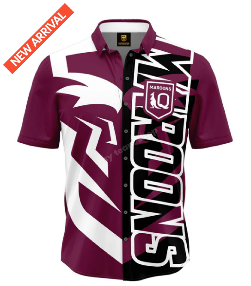 Qld State Of Origin Nrl ’Showtime’ Party Shirt