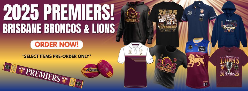 Promotional Banner for NRL & AFL Premiers Range