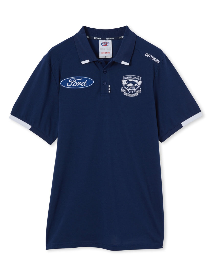 GEELONG CATS 2024 AFL MENS POLO - My Team Shop