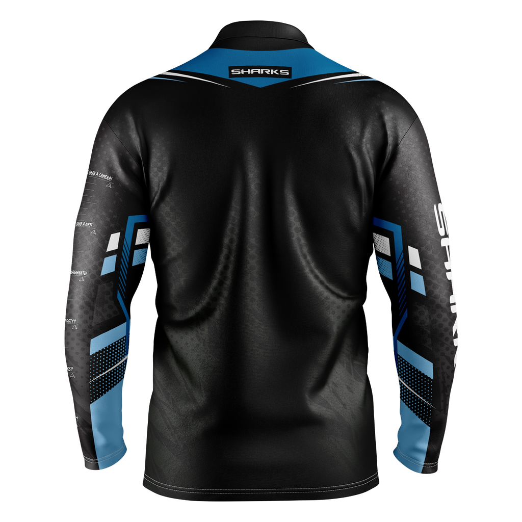 CRONULLA SHARKS NRL "CYBER" FISHING SHIRT