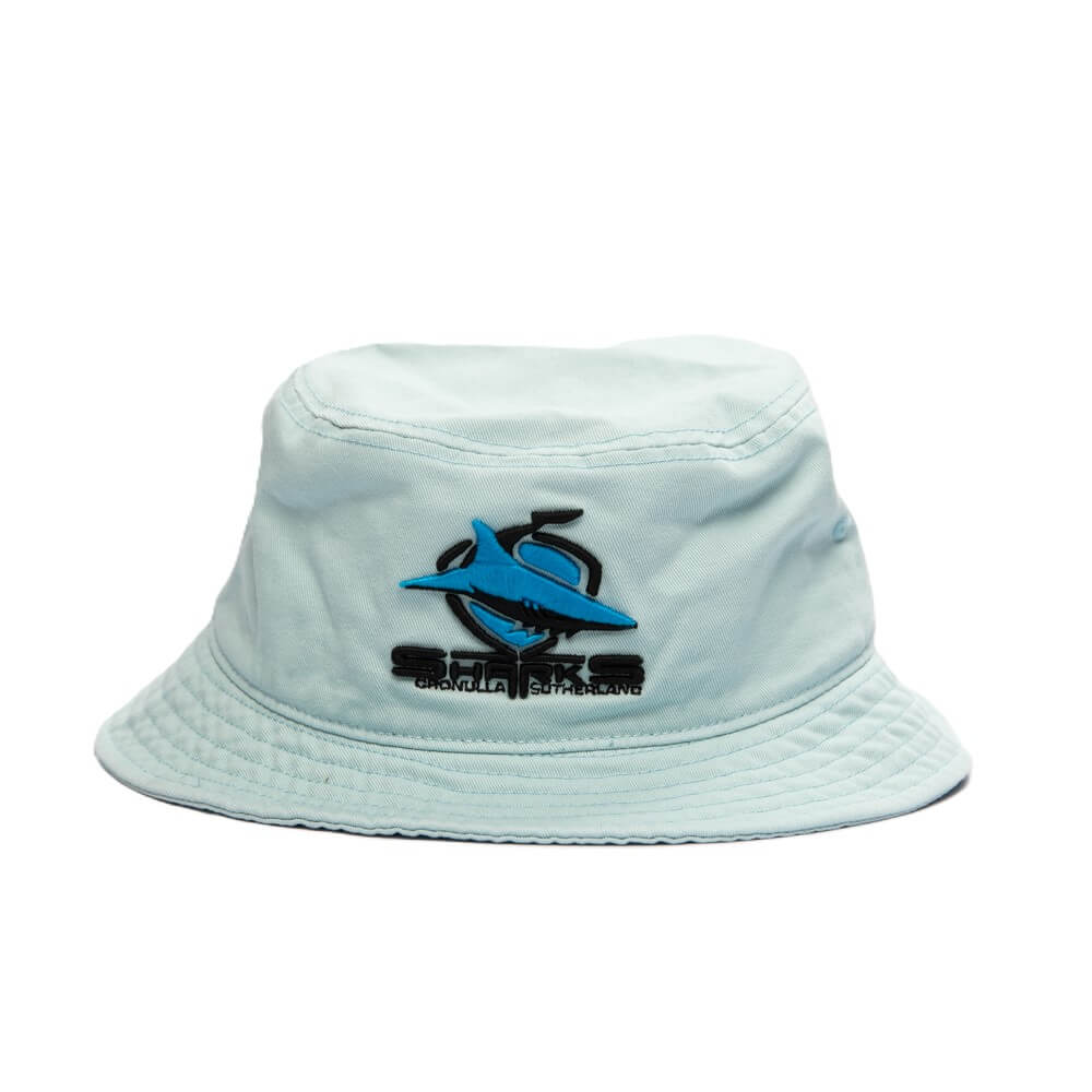 CRONULLA-SUTHERLAND SHARKS NRL TWILL BUCKET HAT FRONT