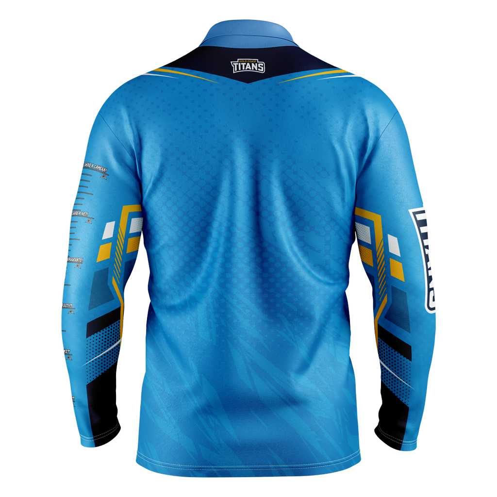 GOLD COAST TITANS NRL "CYBER" FISHING SHIRT