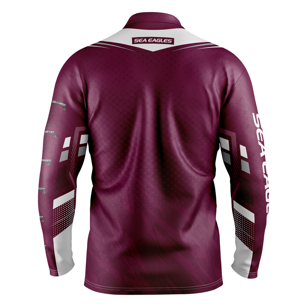 MANLY SEA EAGLES NRL "CYBER" FISHING SHIRT