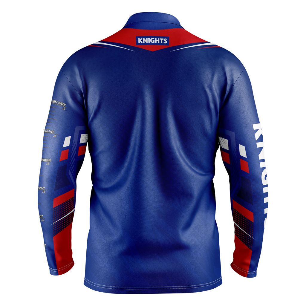 NEWCASTLE KNIGHTS NRL "CYBER" FISHING SHIRT