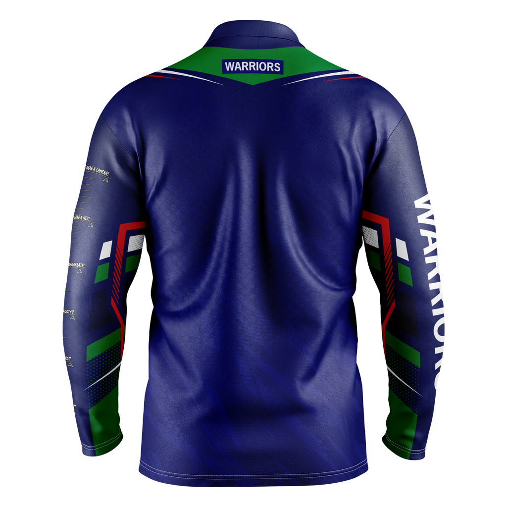 NEW ZEALAND WARRIORS NRL "CYBER" FISHING SHIRT