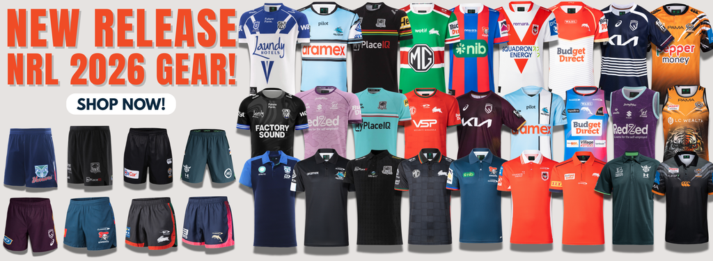 Promotional Banner for New Release NRL 2026 Merchandise
