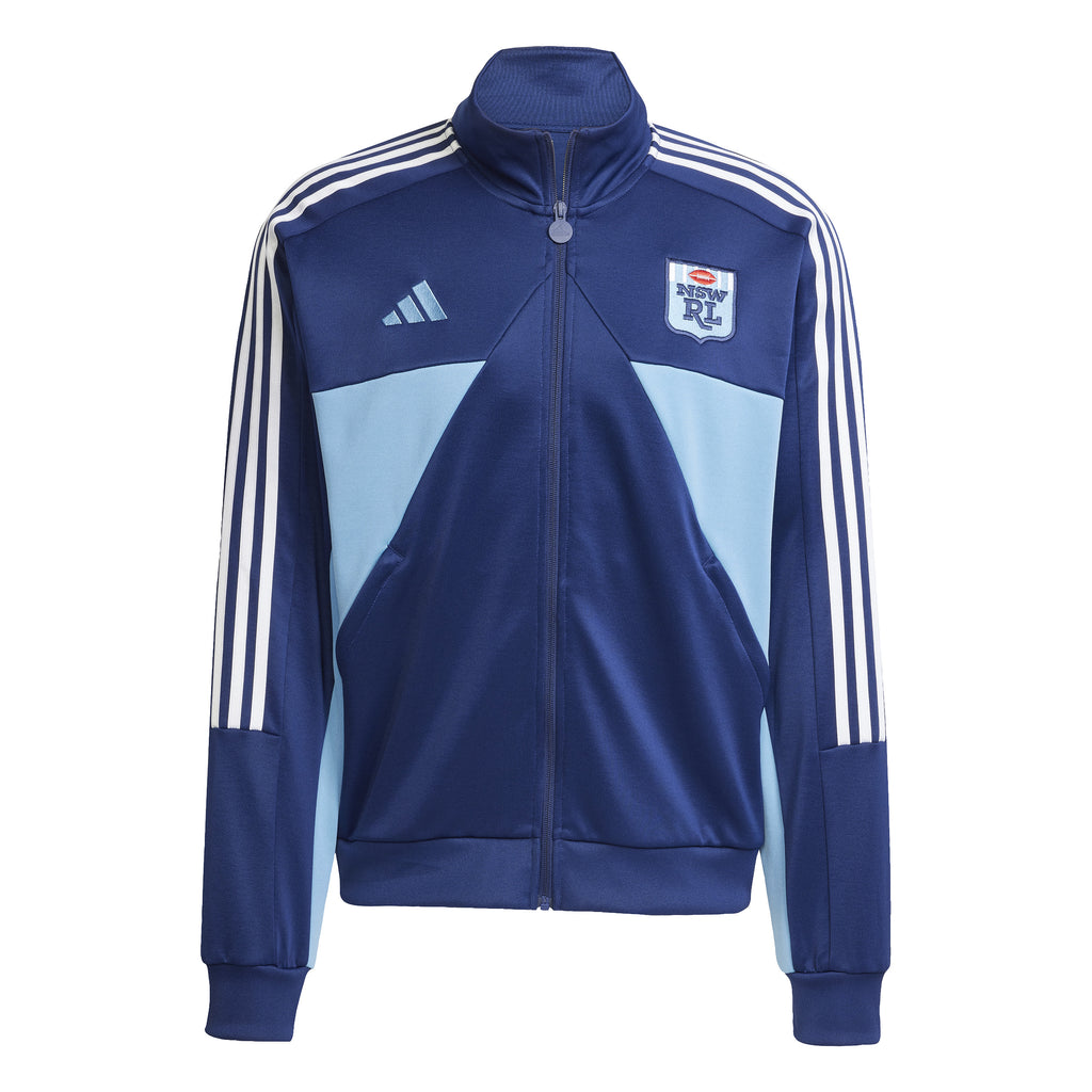 NSW STATE OF ORIGIN 2025 BLUES TRACK TOP FRONT 