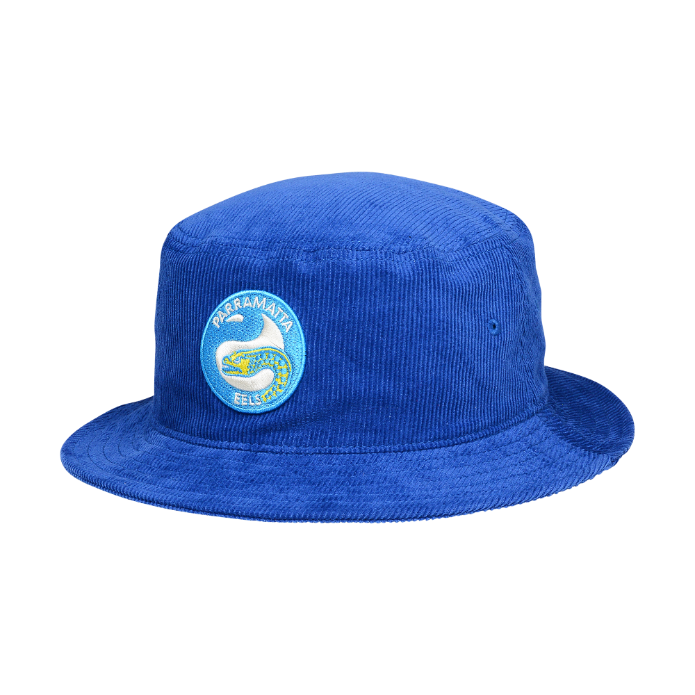 PARRAMATTA EELS NRL CORDUROY BUCKET HAT FRONT