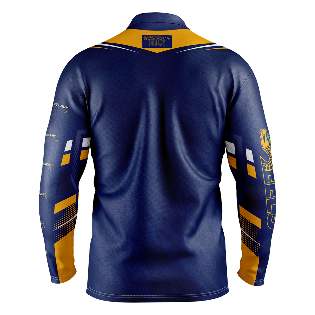 PARRAMATTA EELS NRL "CYBER" FISHING SHIRT