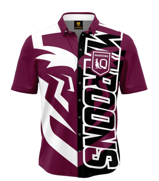 QLD STATE OF ORIGIN NRL 'SHOWTIME' PARTY SHIRT FRONT