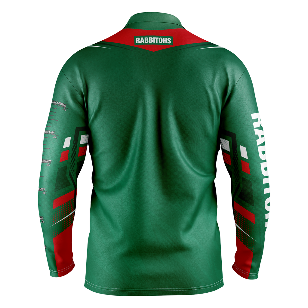 SOUTH SYDNEY RABBITOHS NRL "CYBER" FISHING SHIRT