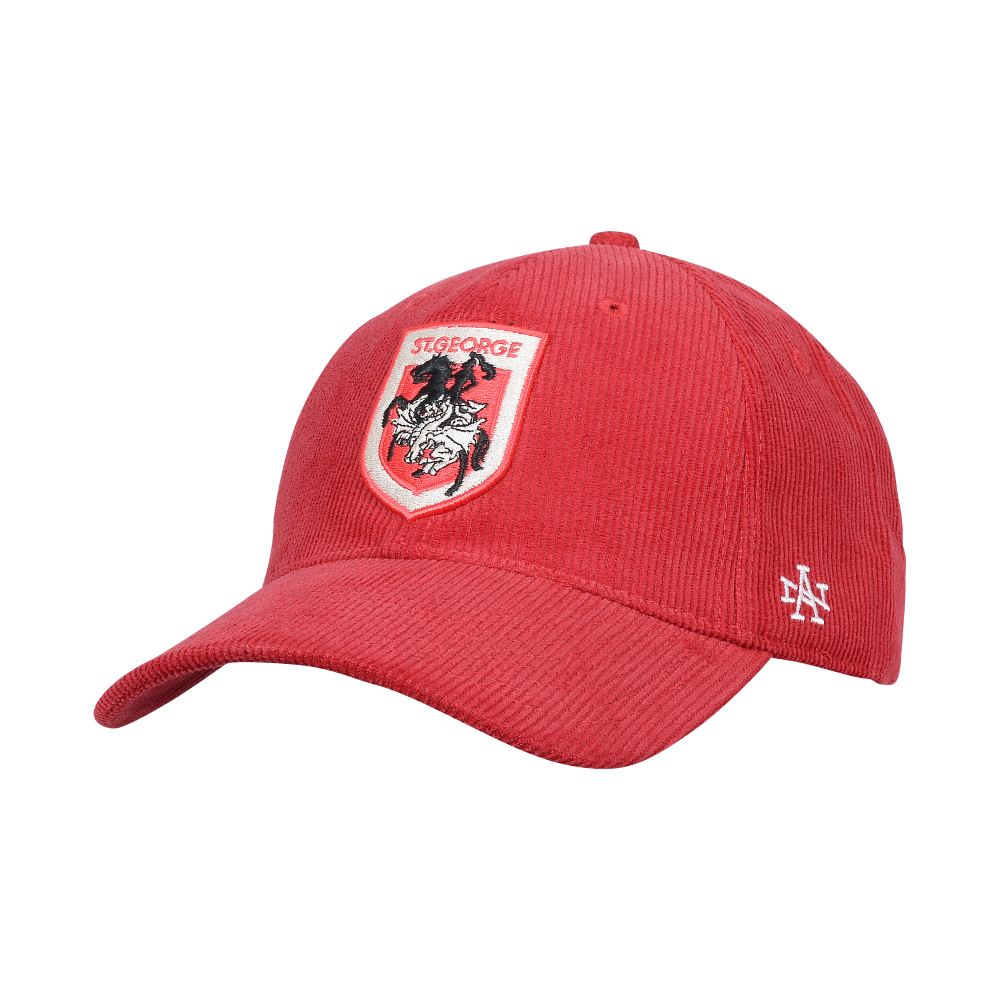 ST. GEORGE DRAGONS NRL CORDUROY SLOUCH CAP FRONT