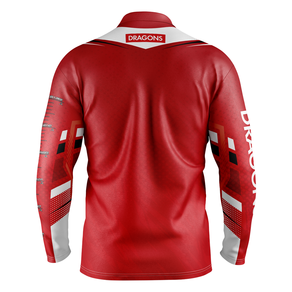 ST. GEORGE DRAGONS NRL "CYBER" FISHING SHIRT