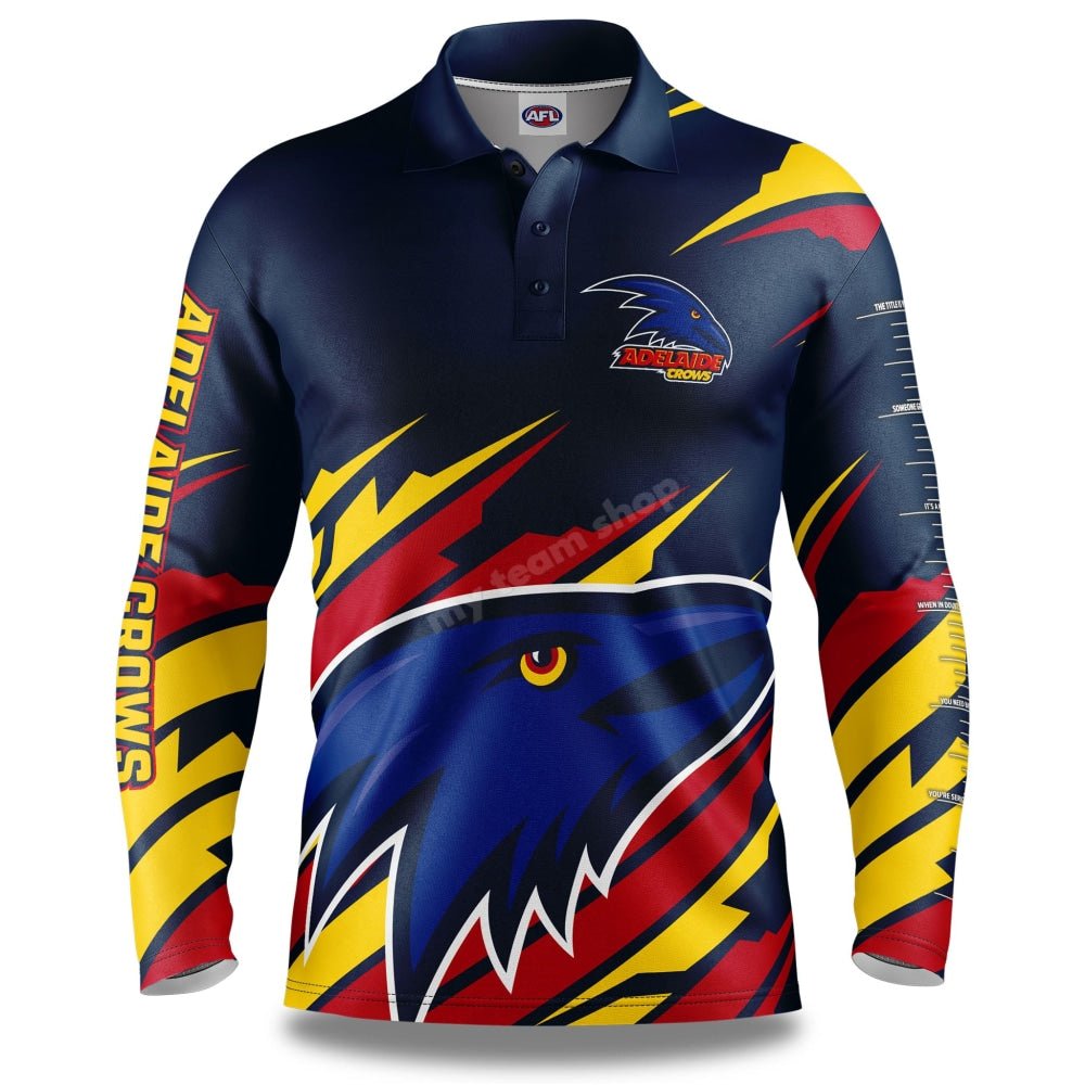 Adelaide Crows Afl Ignition Fishing Shirt Fishing Shirt