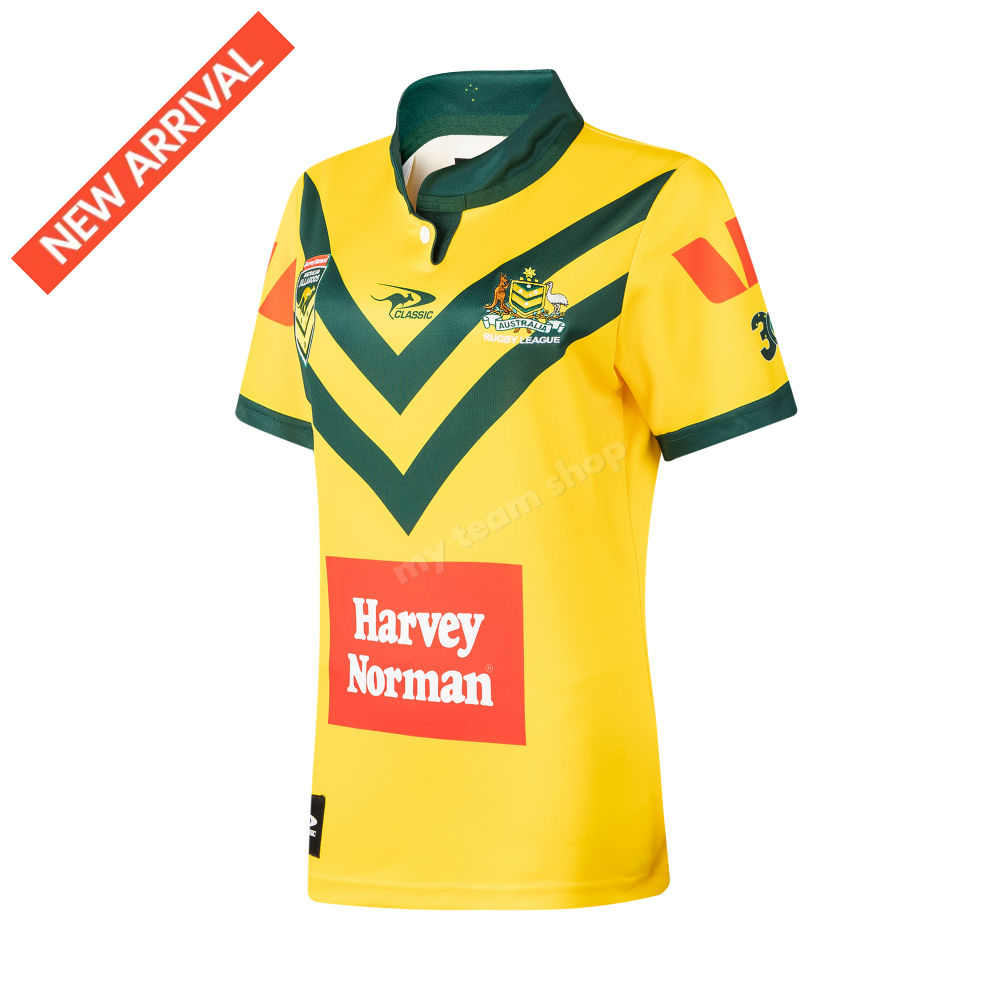 AUSTRALIAN JILLAROOS 2026 WOMENS HOME JERSEY NRL Replica Jersey