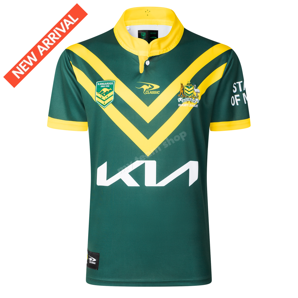 Australian Kangaroos 2025 Nrl Home Jersey Replica Jersey