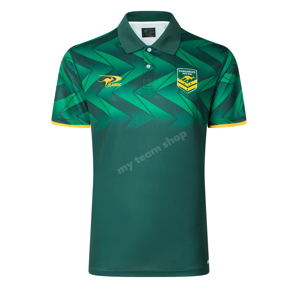 Australian Kangaroos 2025 Nrl Media Polo Media Polo