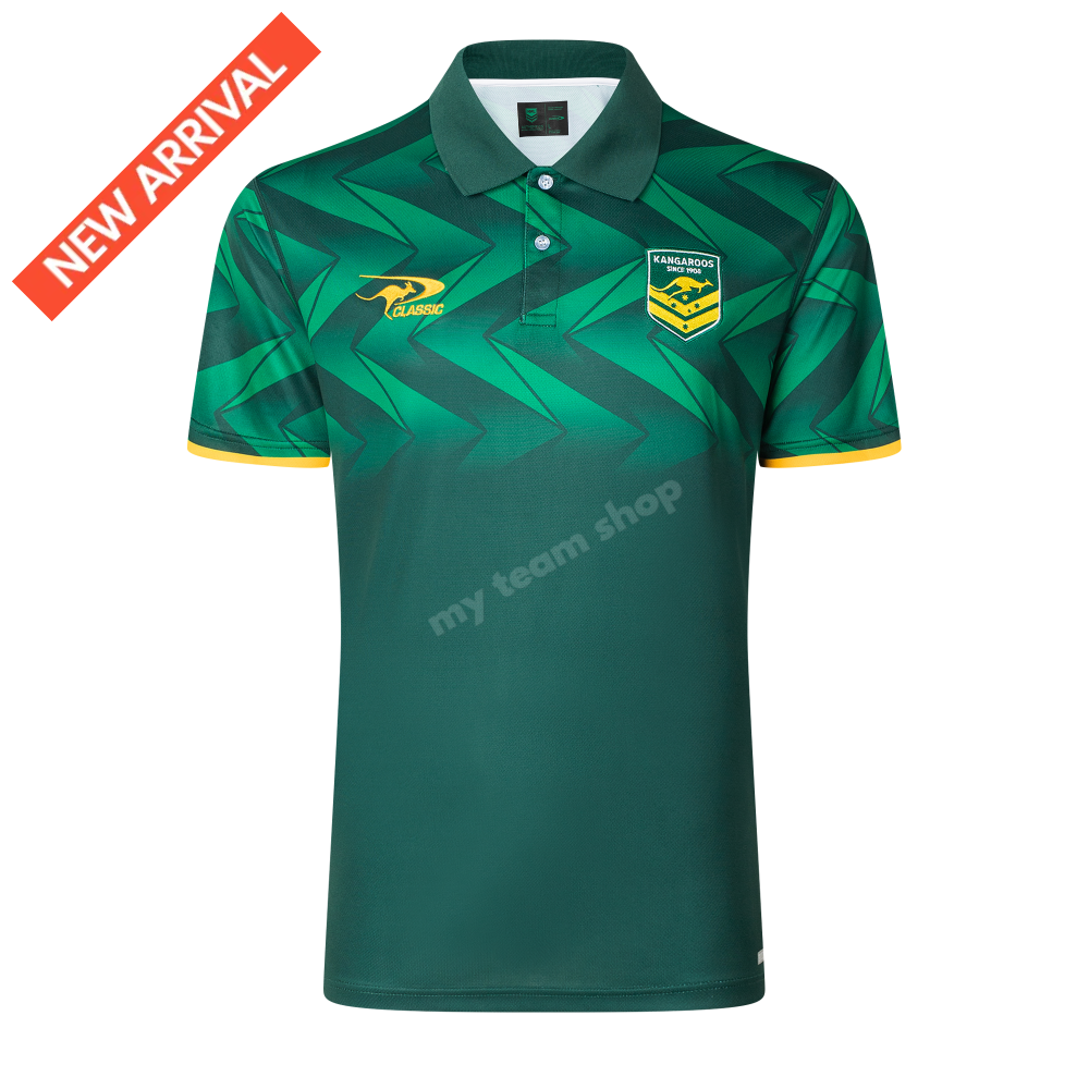 Australian Kangaroos 2025 Nrl Media Polo Media Polo