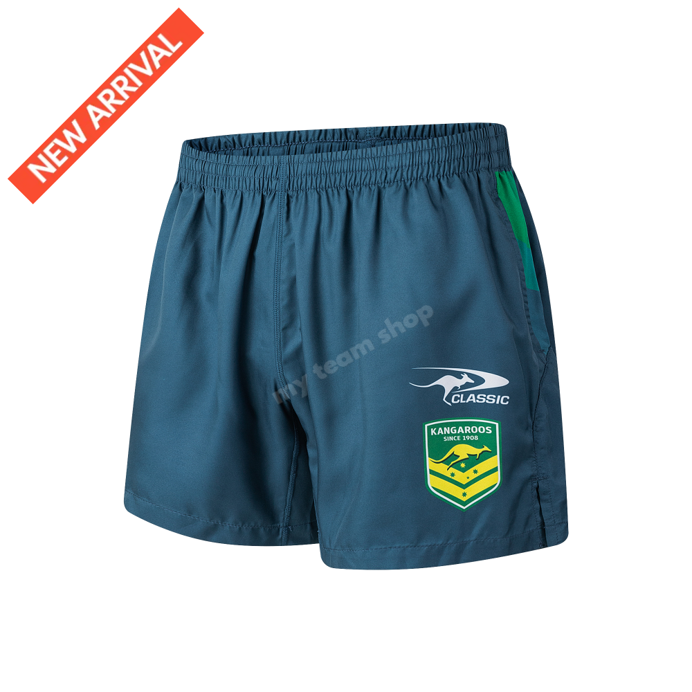AUSTRALIAN KANGAROOS 2026 NRL GYM SHORTS NRL Shorts