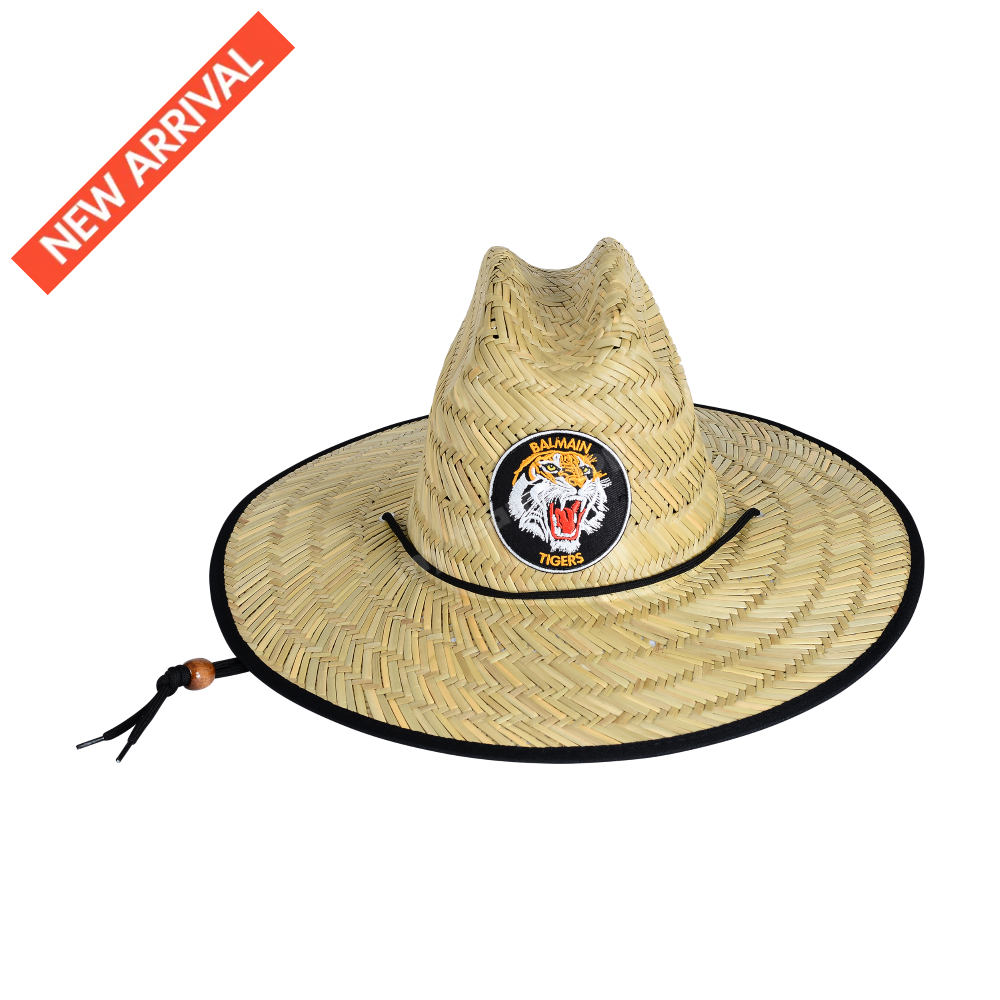 BALMAIN TIGERS NRL RETRO STRAW HAT NRL headwear