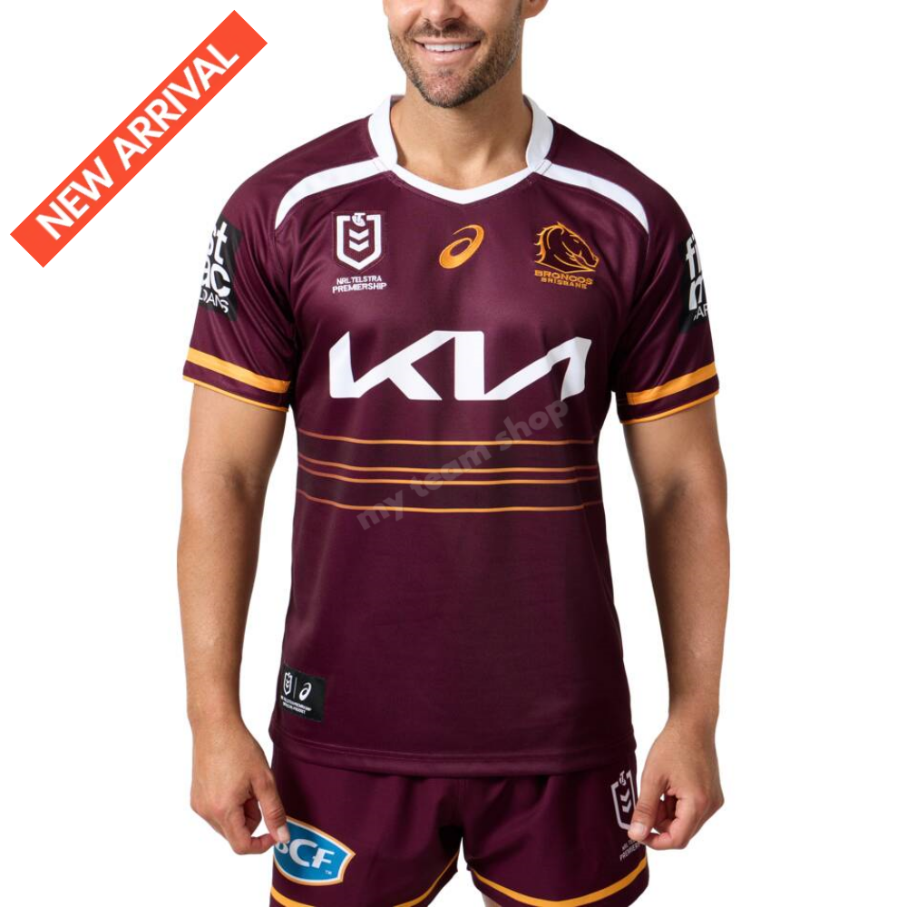 Brisbane Broncos 2025 Nrl Home Jersey Replica Jersey