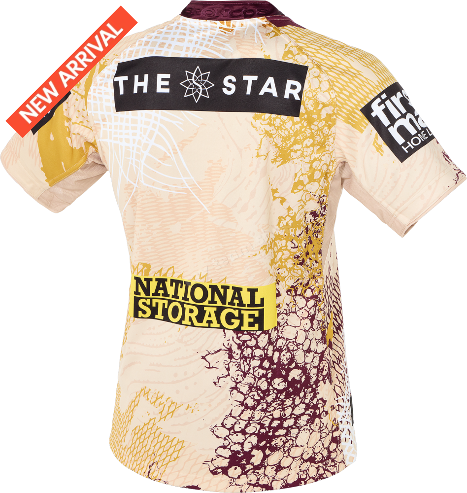 BRISBANE BRONCOS 2025 NRL INDIGENOUS JERSEY NRL Replica Jersey