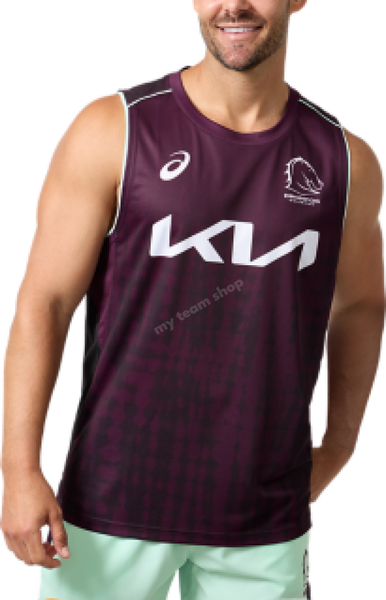 再入荷！NRL Brisbane Broncos シングレット BRISBANE BRONCOS TRAINING SINGLET | Men | Performance Black