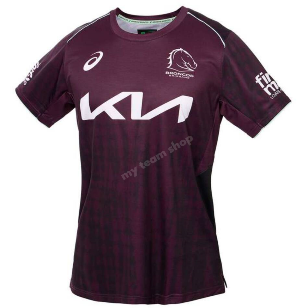 Brisbane Broncos 2025 Nrl Maroon Training Tee Training Tee