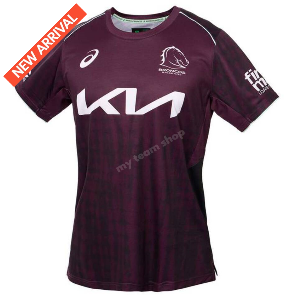 Brisbane Broncos 2025 Nrl Maroon Training Tee Training Tee