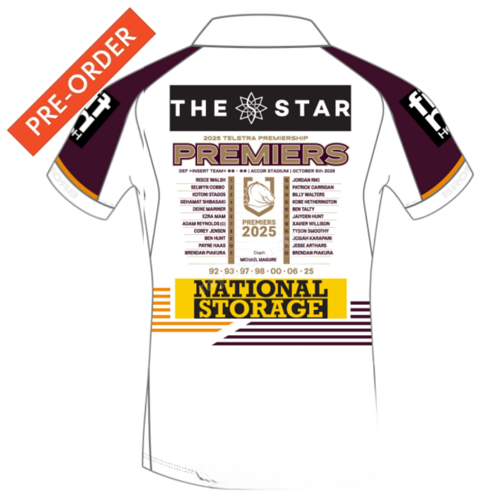 BRISBANE BRONCOS 2025 NRL PREMIERS JERSEY NRL Replica Jersey