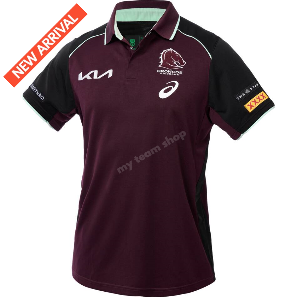 Brisbane Broncos 2025 Nrl Training Polo Training Polo