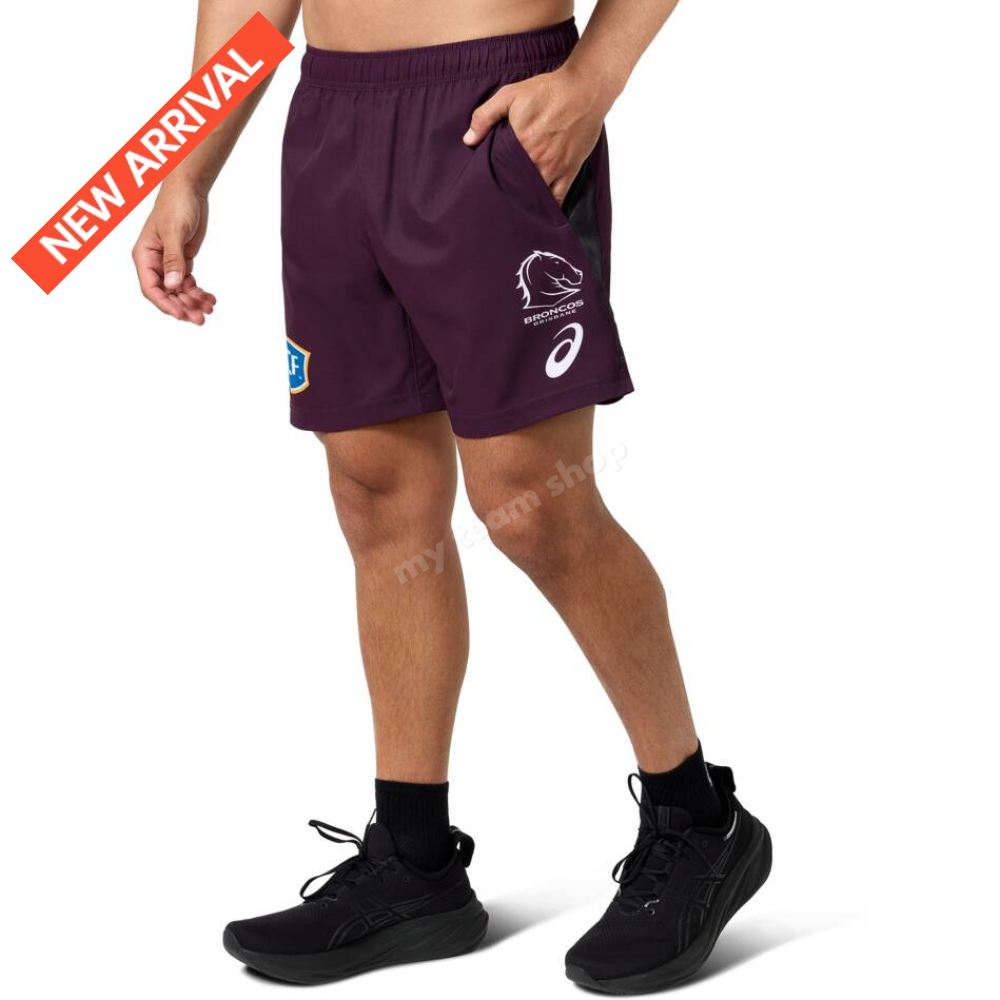 Brisbane Broncos 2025 Nrl Training Shorts Shorts