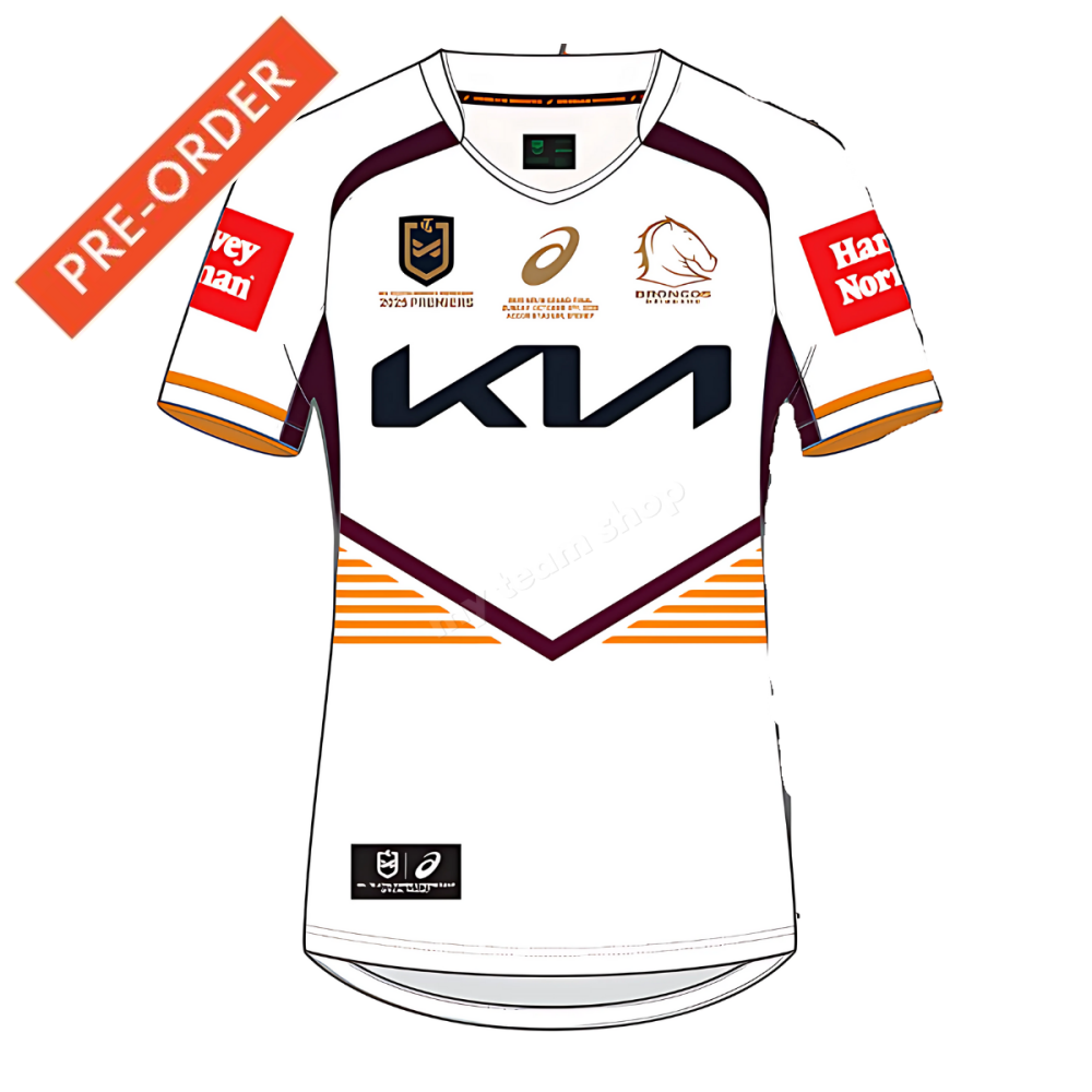 BRISBANE BRONCOS 2025 NRLW WOMENS PREMIERS JERSEY NRLW Premiers Jersey