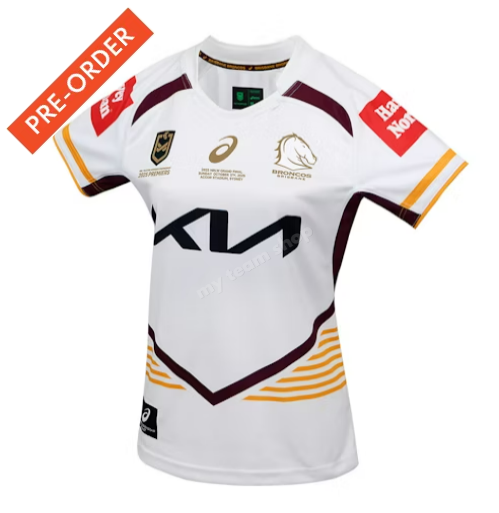 BRISBANE BRONCOS 2025 NRLW WOMENS PREMIERS JERSEY NRLW Premiers Jersey