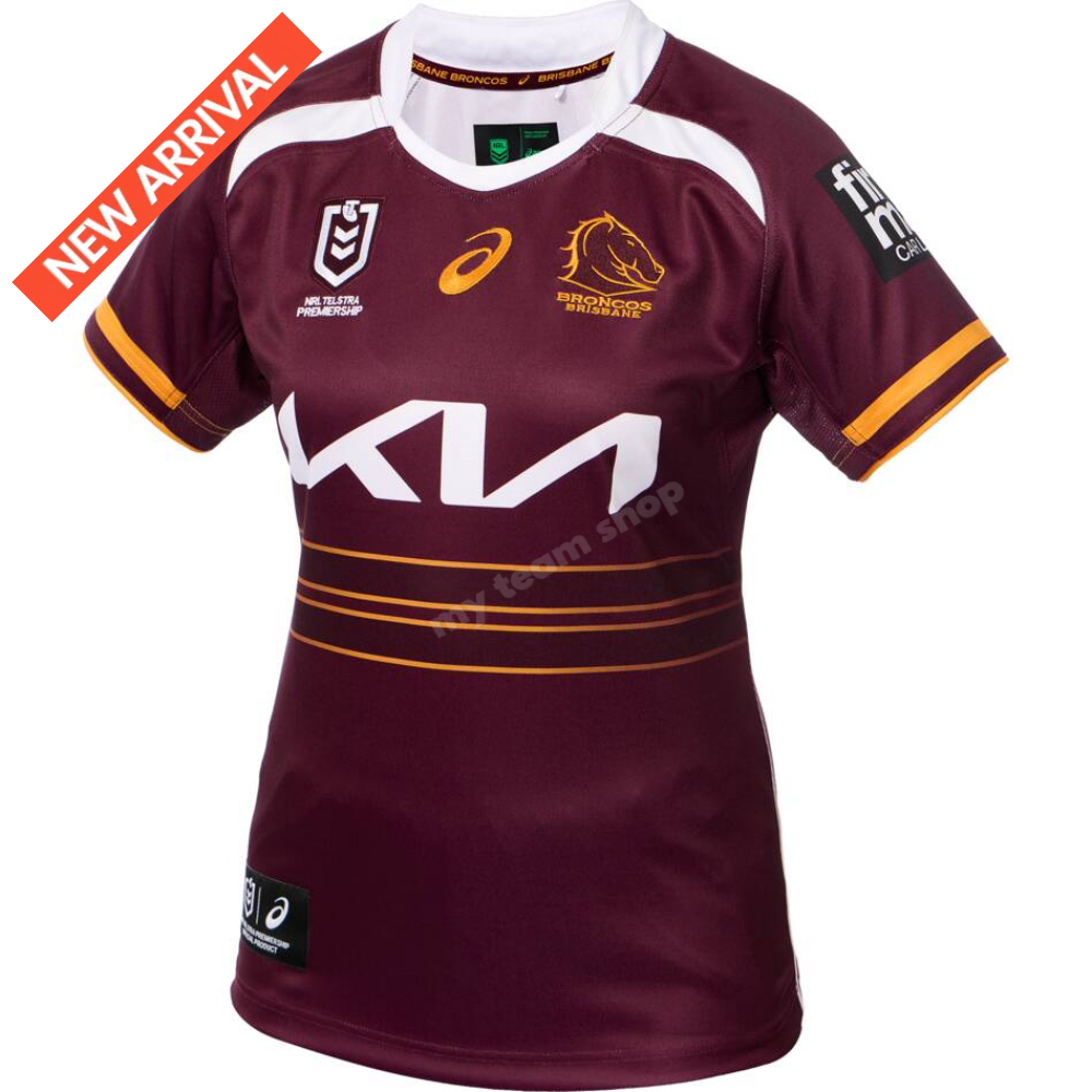 Brisbane Broncos 2025 Womens Nrl Home Jersey Replica Jersey