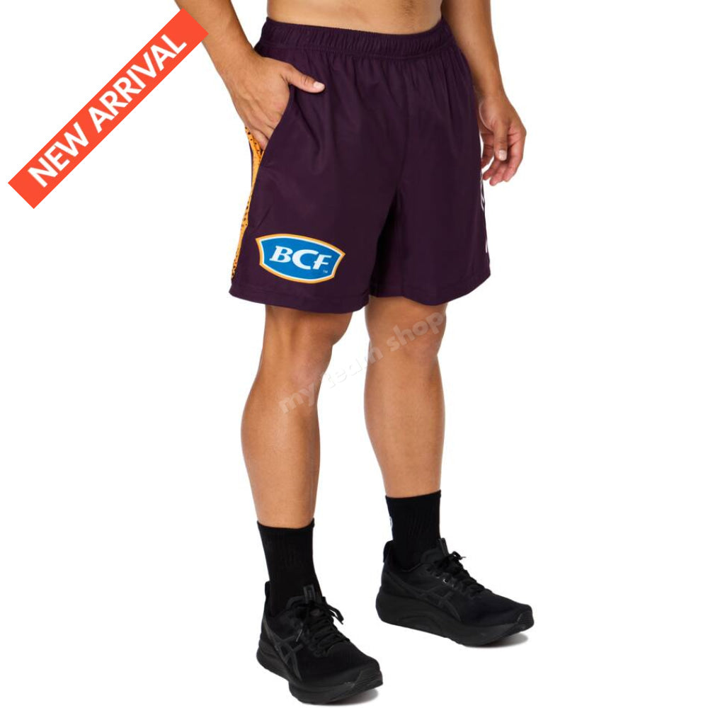 BRISBANE BRONCOS 2026 NRL MAROON TRAINING SHORTS