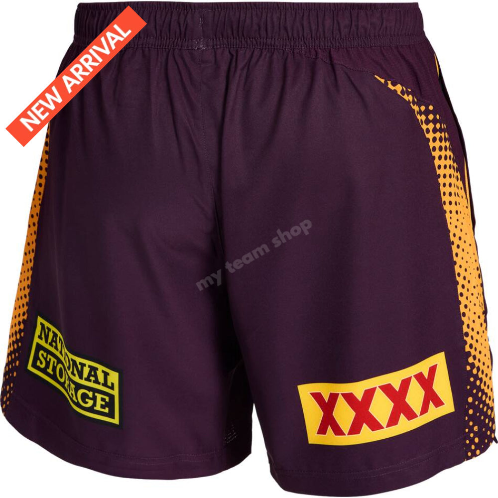 BRISBANE BRONCOS 2026 NRL MAROON TRAINING SHORTS