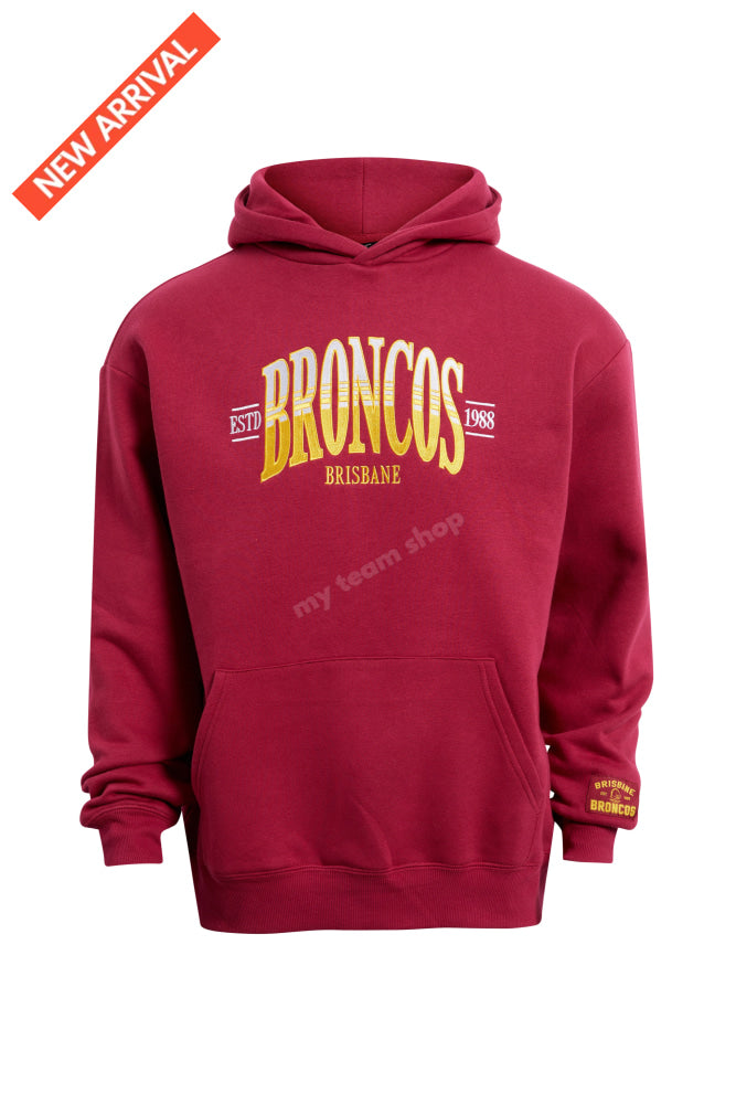 BRISBANE BRONCOS NRL BANNER HOODIE NRL Banner Hoodie