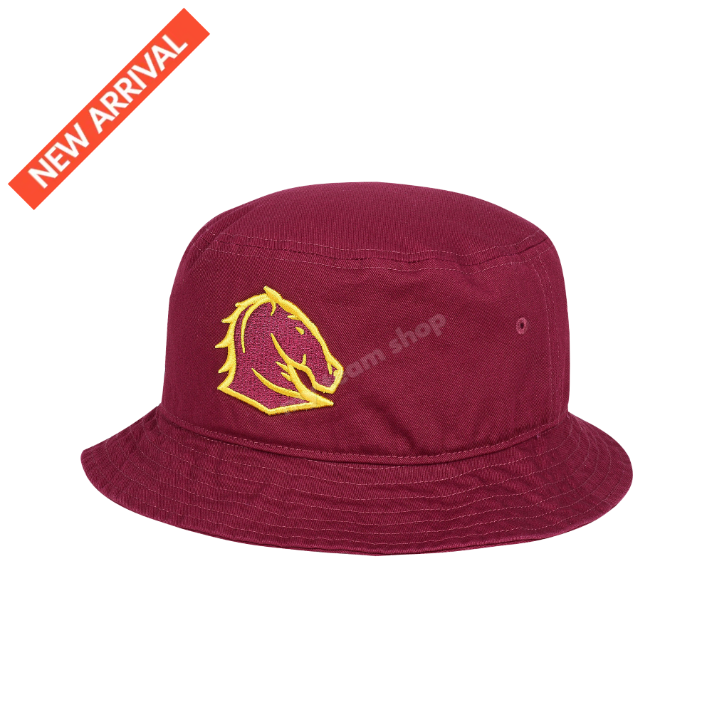 Brisbane Broncos Nrl Bucket Hat Headwear