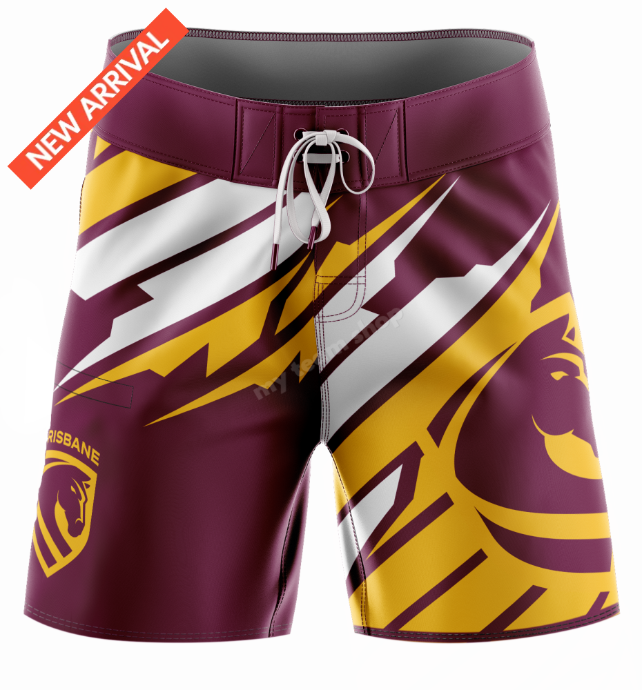 BRISBANE BRONCOS NRL "IGNITION" BOARD SHORTS