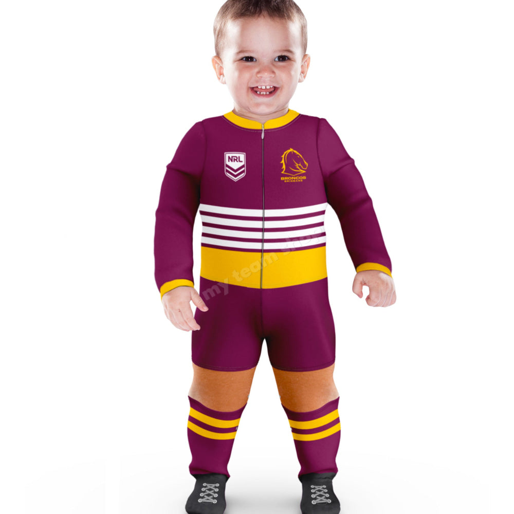 BRISBANE BRONCOS NRL INFANT FOOTYSUIT Infant Footysuit