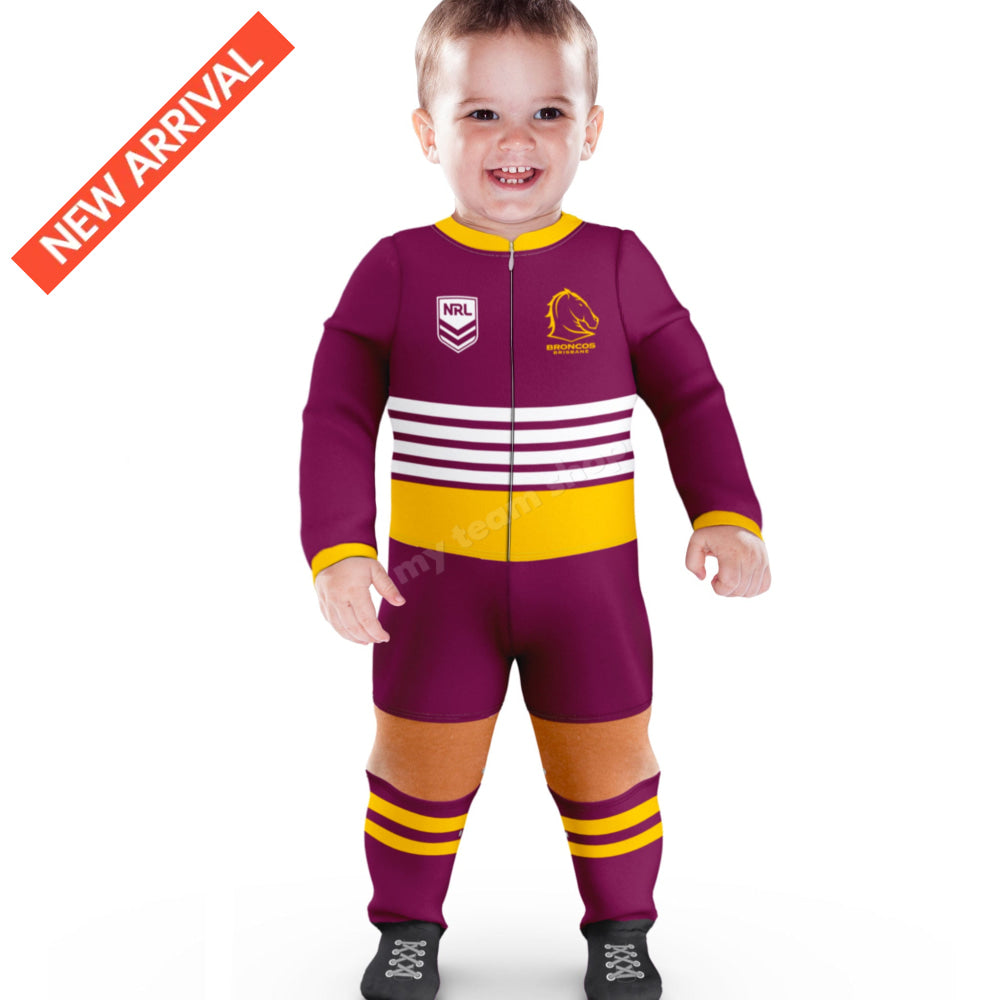BRISBANE BRONCOS NRL INFANT FOOTYSUIT Infant Footysuit