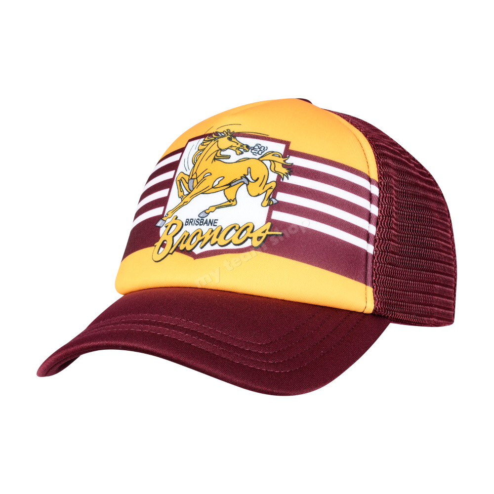 BRISBANE BRONCOS NRL RETRO TRUCKER CAP NRL headwear