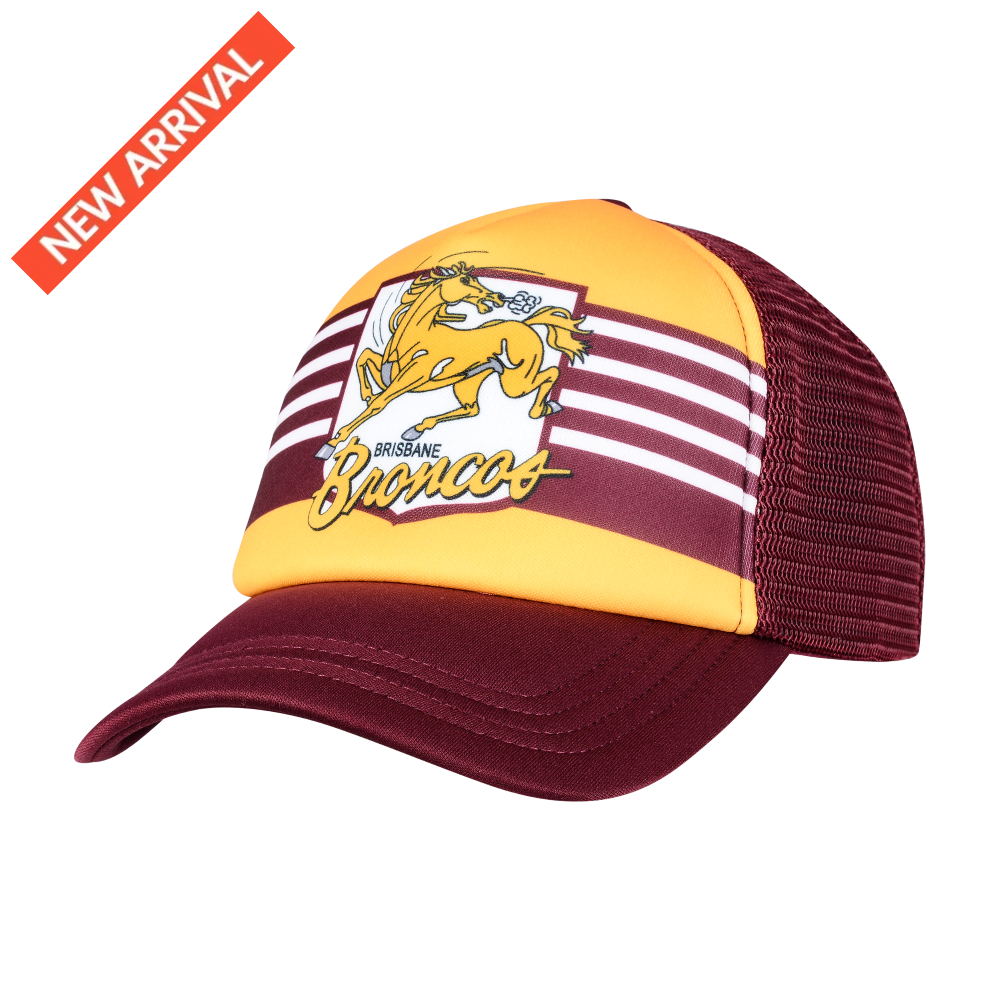 BRISBANE BRONCOS NRL RETRO TRUCKER CAP NRL headwear
