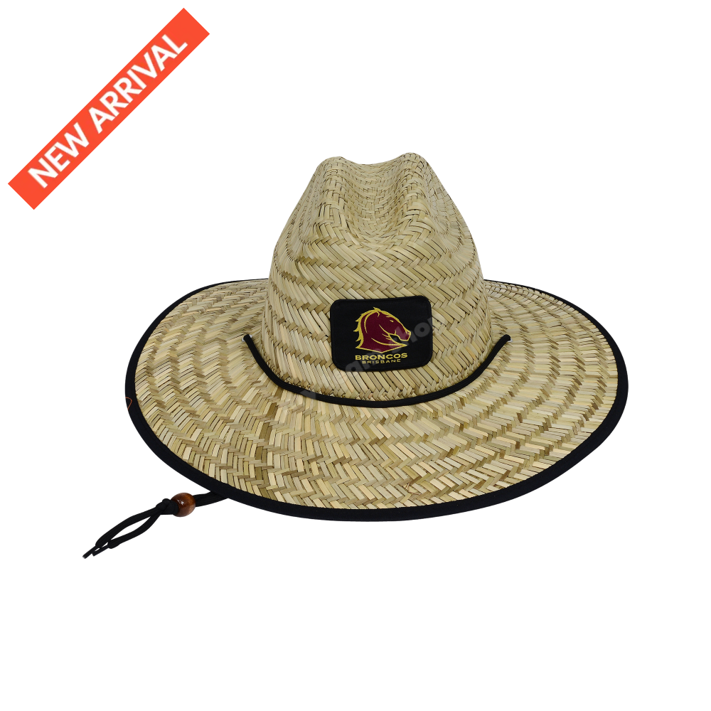 Brisbane Broncos Nrl Straw Hat Headwear