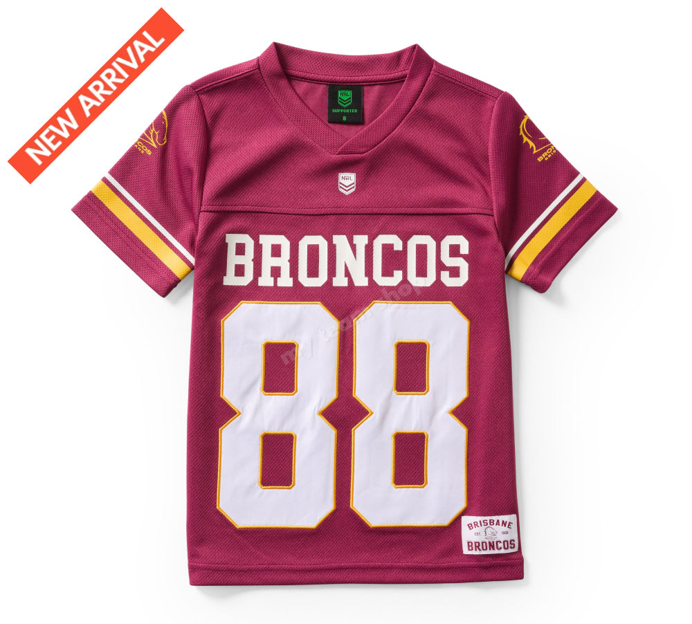 BRISBANE BRONCOS NRL YOUTH GRIDIRON MESH JERSEY NRL Gridiron Jersey