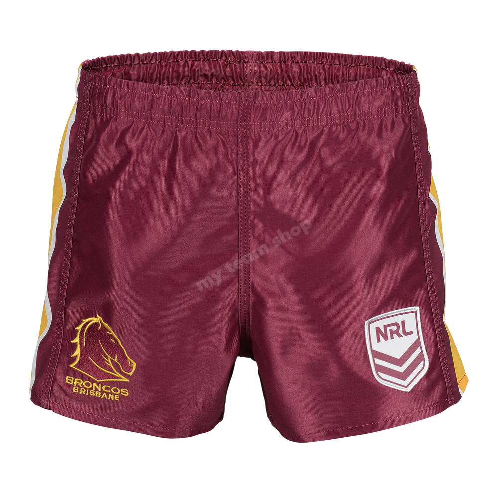 Brisbane Broncos Nrl Youth Supporter Shorts Apparel
