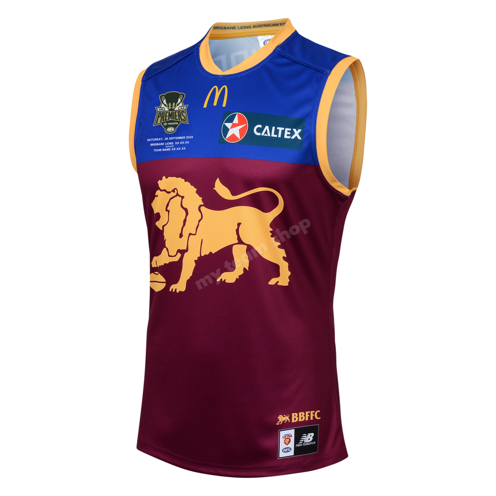 Brisbane Lions 2024 Afl Premiers Home Guernsey Guernsey