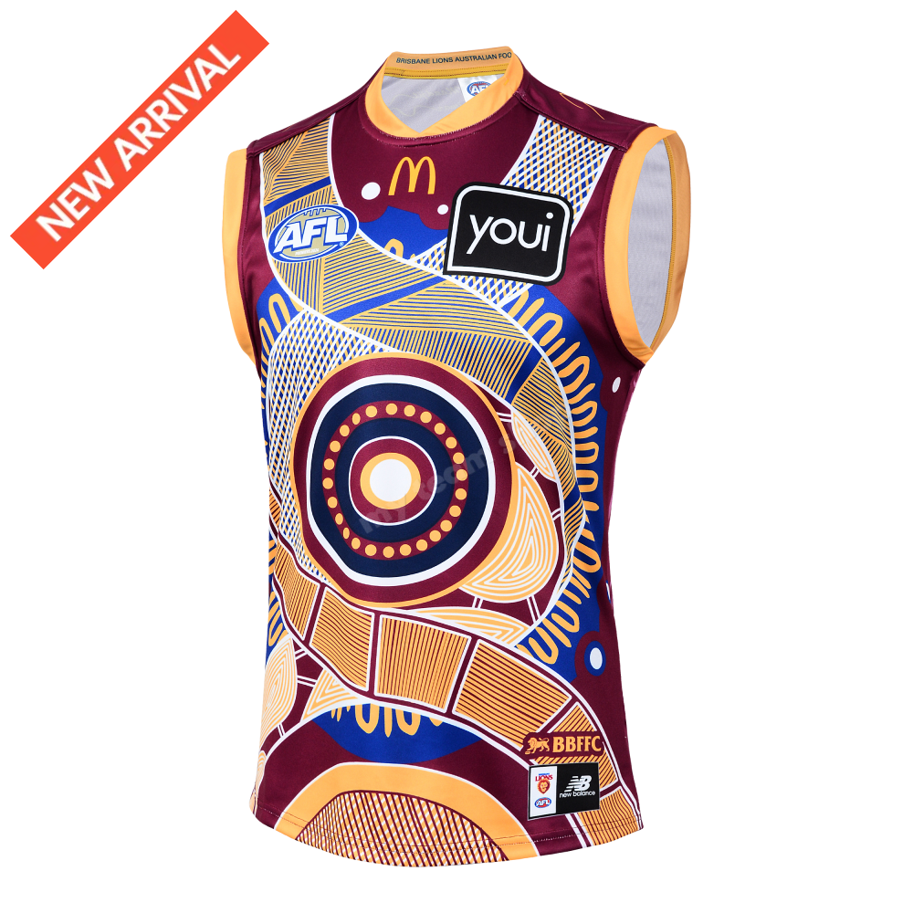 BRISBANE LIONS 2025 AFL INDIGENOUS GUERNSEY AFL Guernsey
