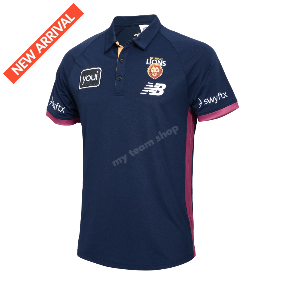 Brisbane Lions 2025 Afl Media Polo Media Polo